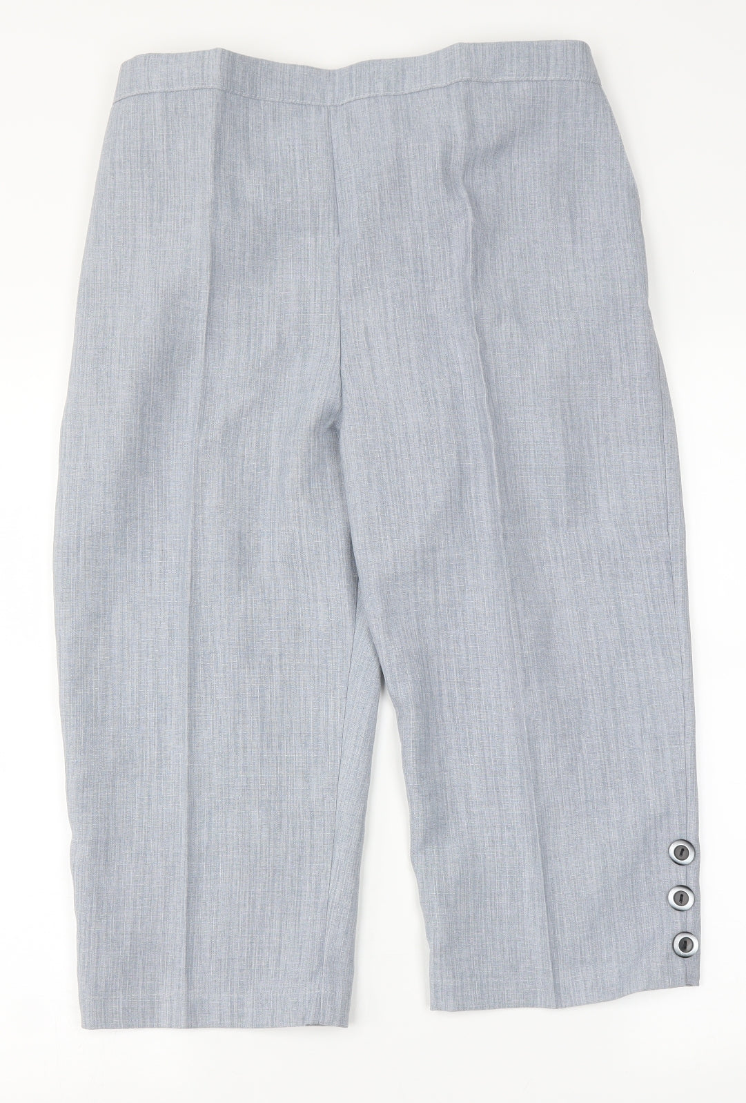 Preworn Womens Blue   Cropped Trousers Size 18 L20 in