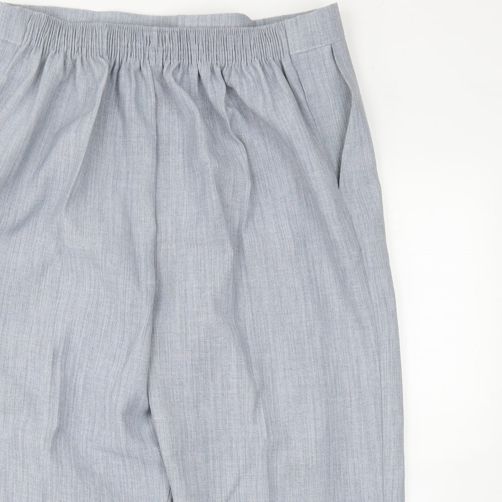 Preworn Womens Blue   Cropped Trousers Size 18 L20 in