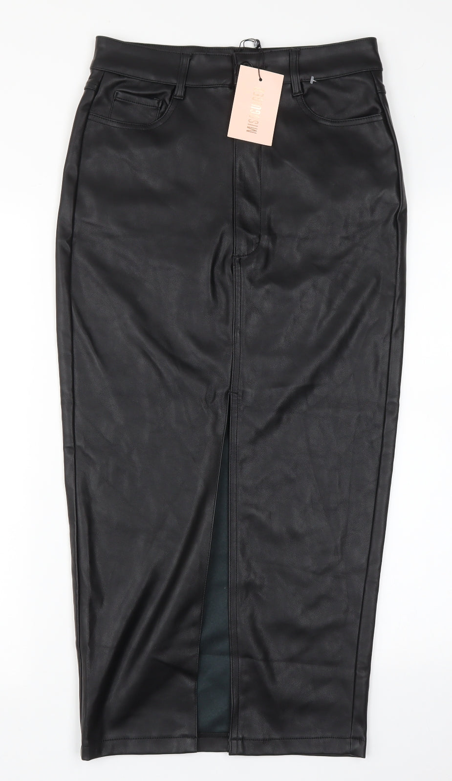 Missguided Womens Black   Straight & Pencil Skirt Size 10