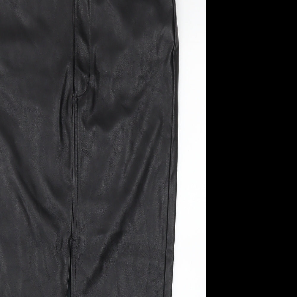 Missguided Womens Black   Straight & Pencil Skirt Size 10