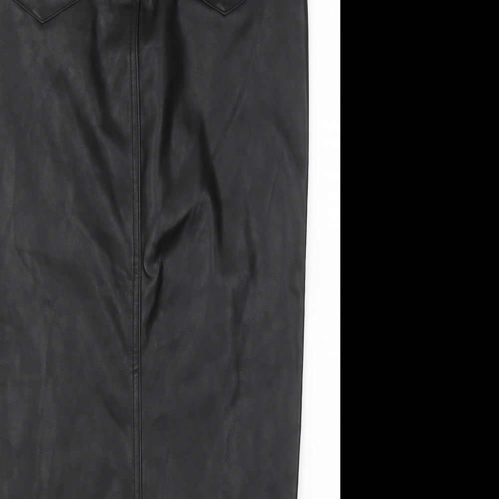 Missguided Womens Black   Straight & Pencil Skirt Size 10