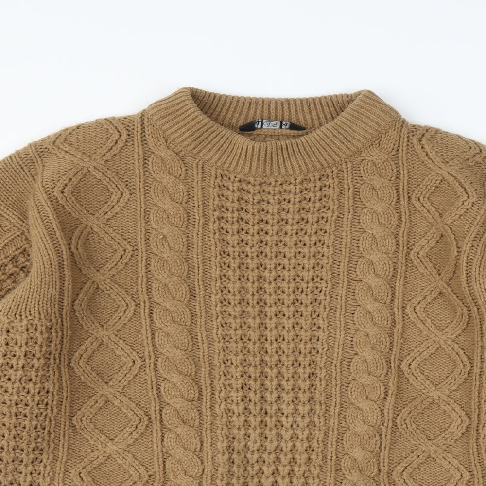 RM Mens Brown   Pullover Jumper Size XL