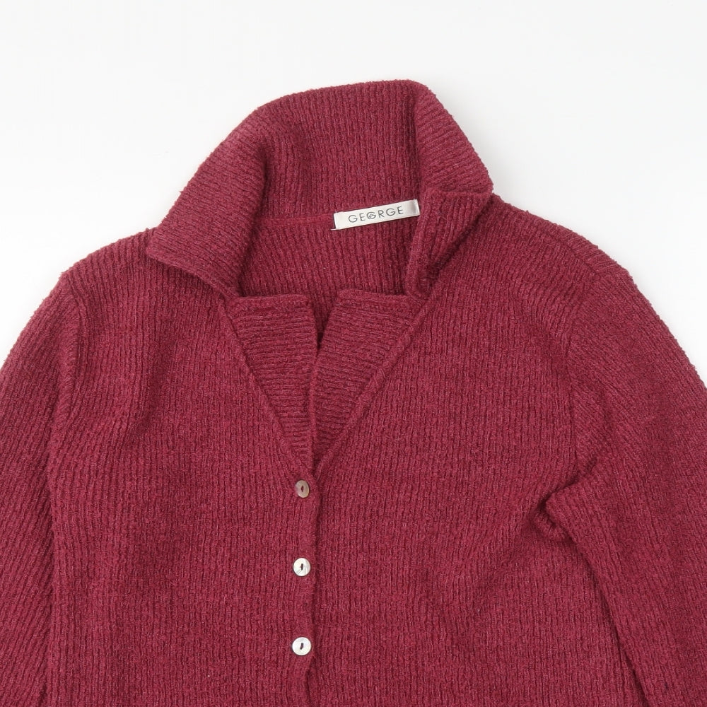 George Womens Pink   Cardigan Jumper Size 12