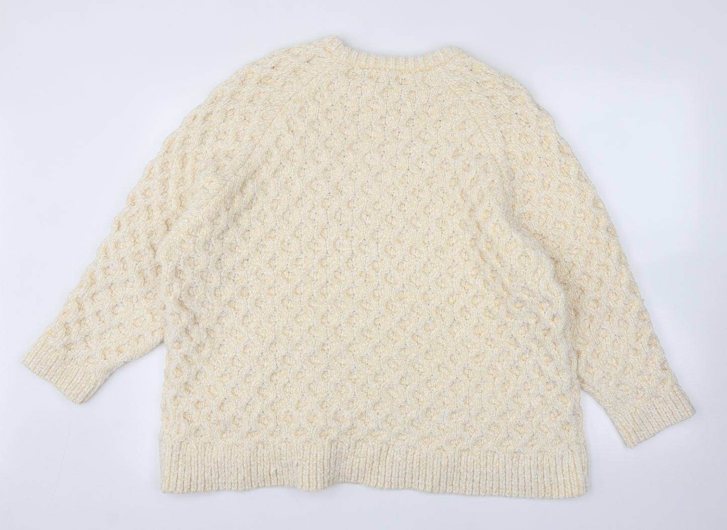 Topshop Womens Yellow   Pullover Jumper Size XL