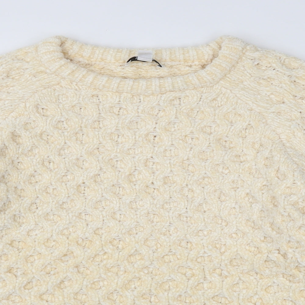 Topshop Womens Yellow   Pullover Jumper Size XL