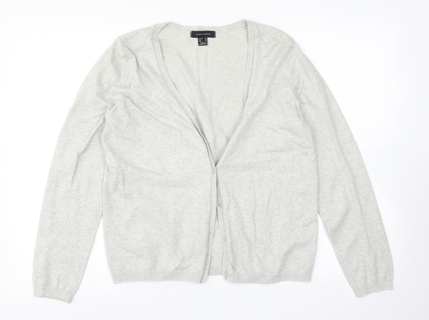 Atmosphere Womens Grey   Cardigan Jumper Size 14