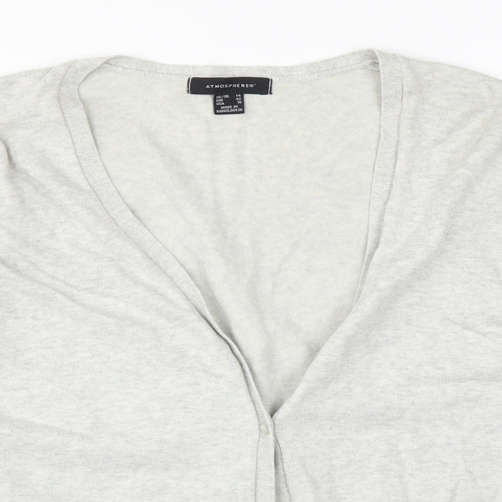 Atmosphere Womens Grey   Cardigan Jumper Size 14