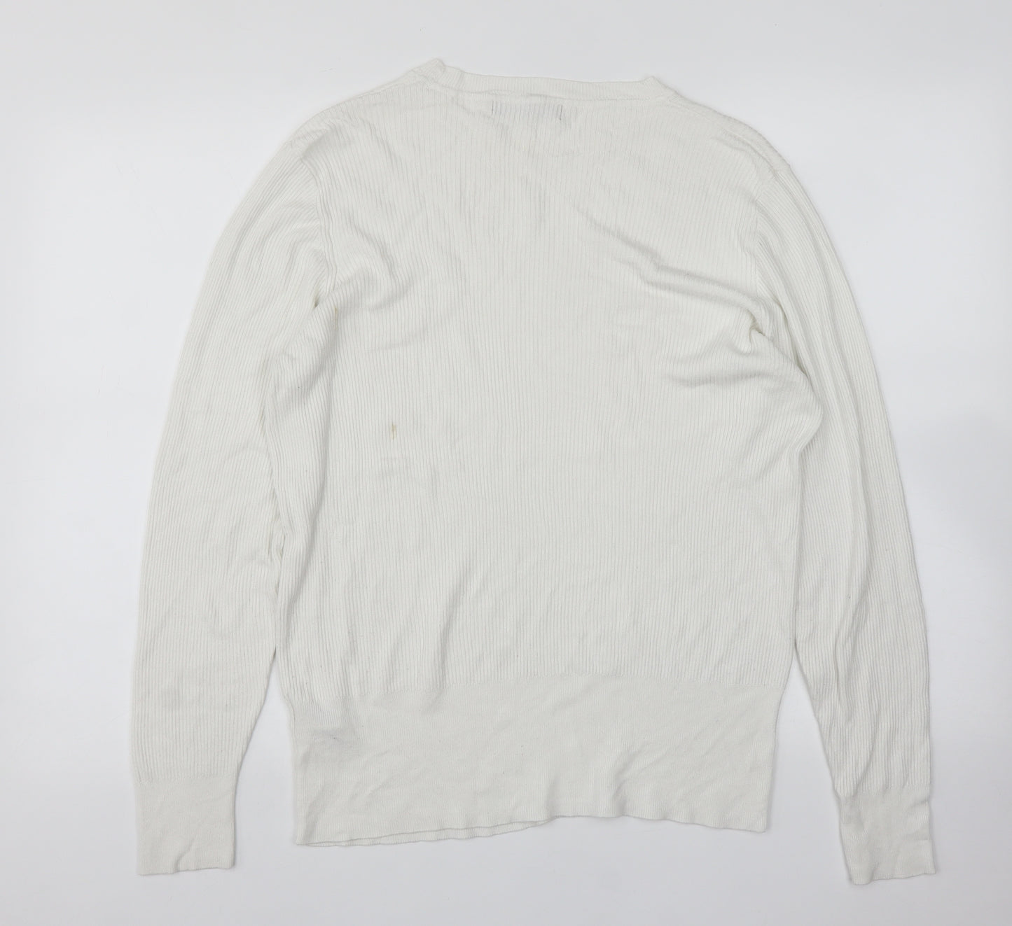 M&S Womens White   Pullover Jumper Size 22