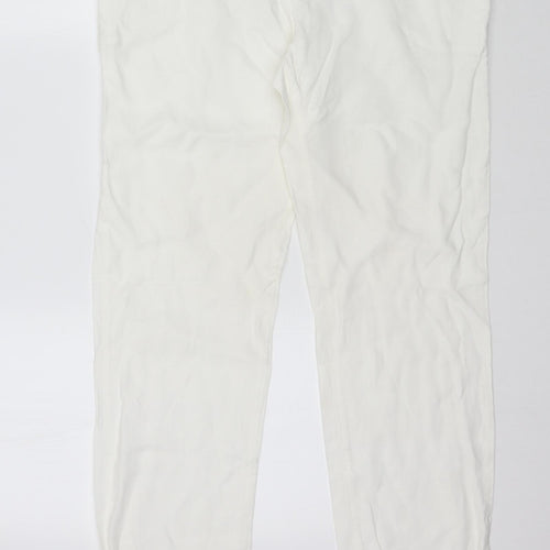 Beach Cafe Womens Ivory   Trousers  Size L L31 in