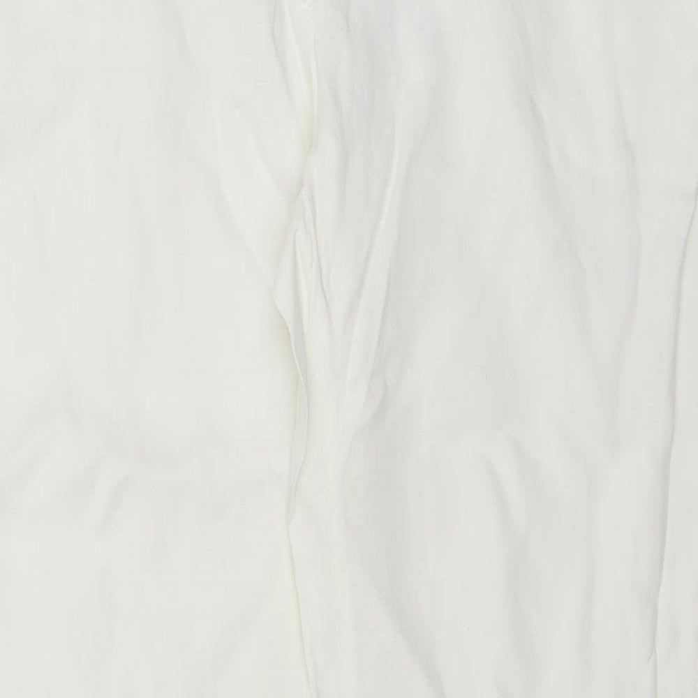 Beach Cafe Womens Ivory   Trousers  Size L L31 in