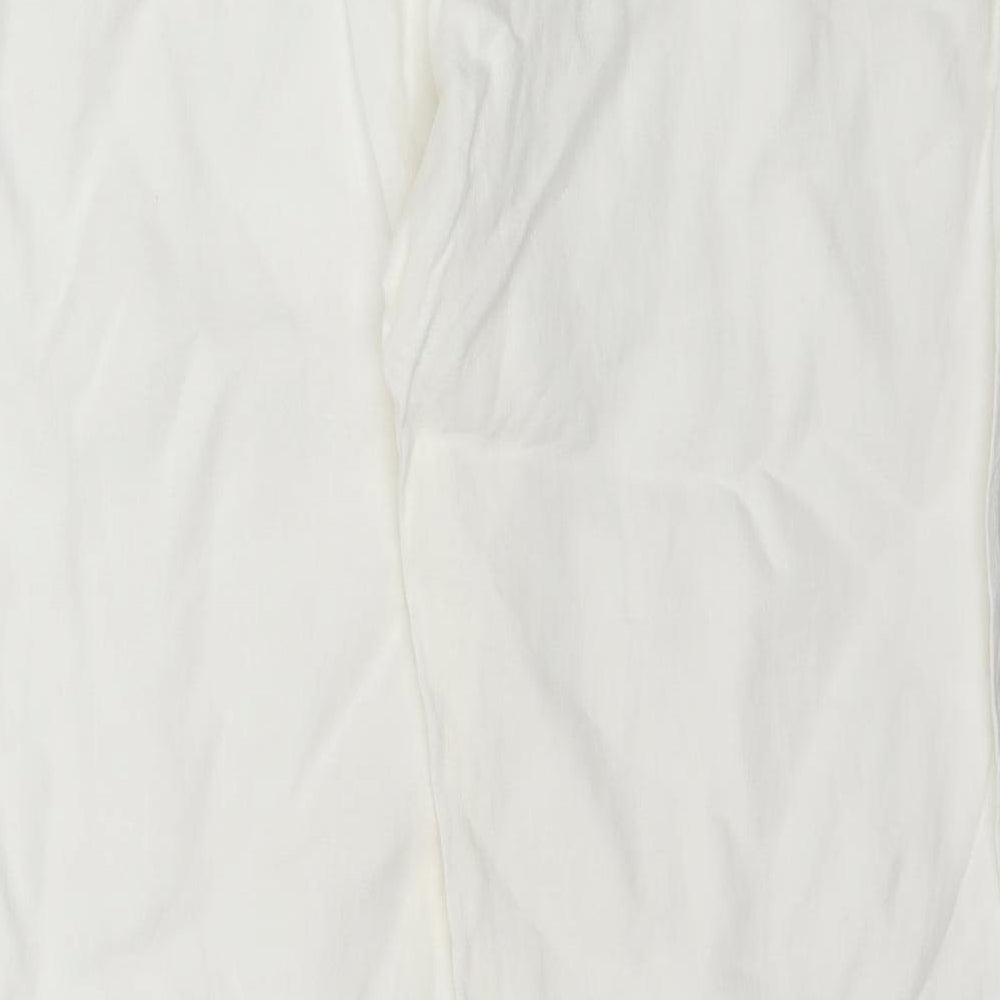 Beach Cafe Womens Ivory   Trousers  Size L L31 in