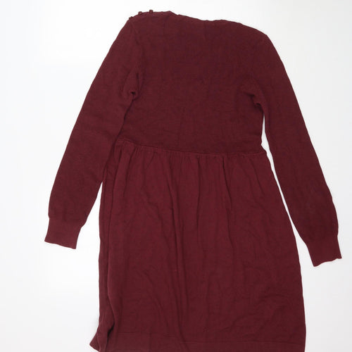Debenhams Womens Red  Knit Fit & Flare  Size 12