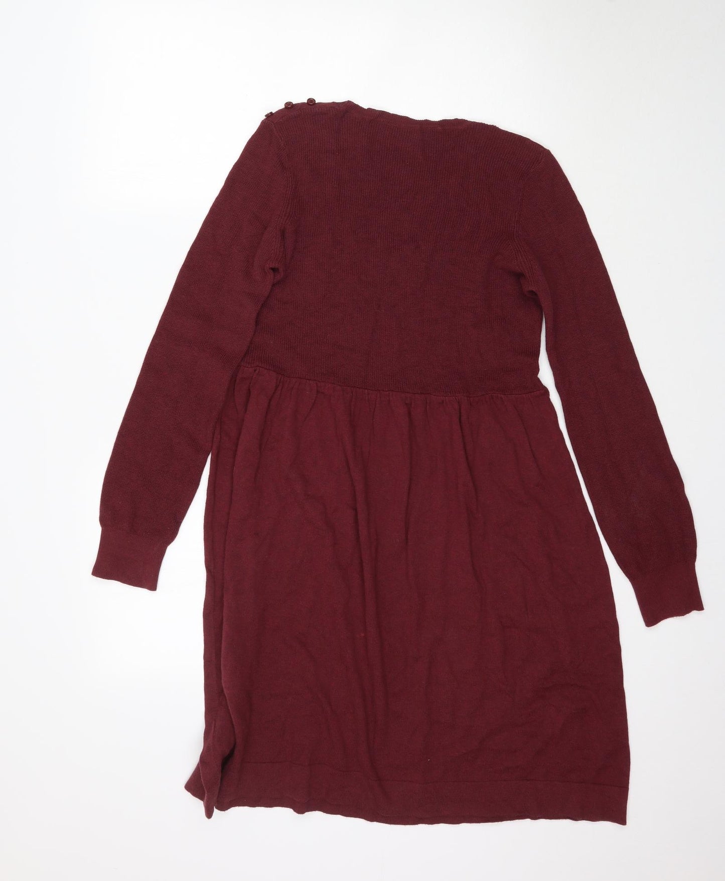 Debenhams Womens Red  Knit Fit & Flare  Size 12