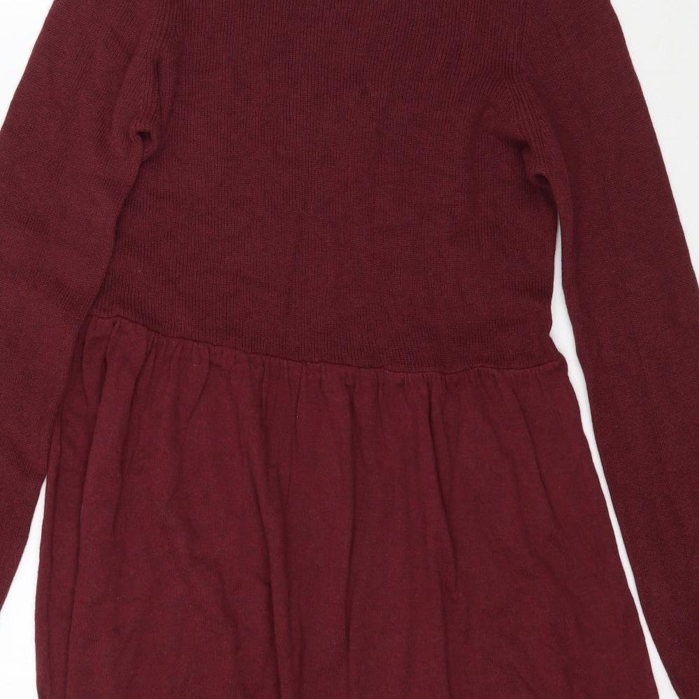Debenhams Womens Red  Knit Fit & Flare  Size 12