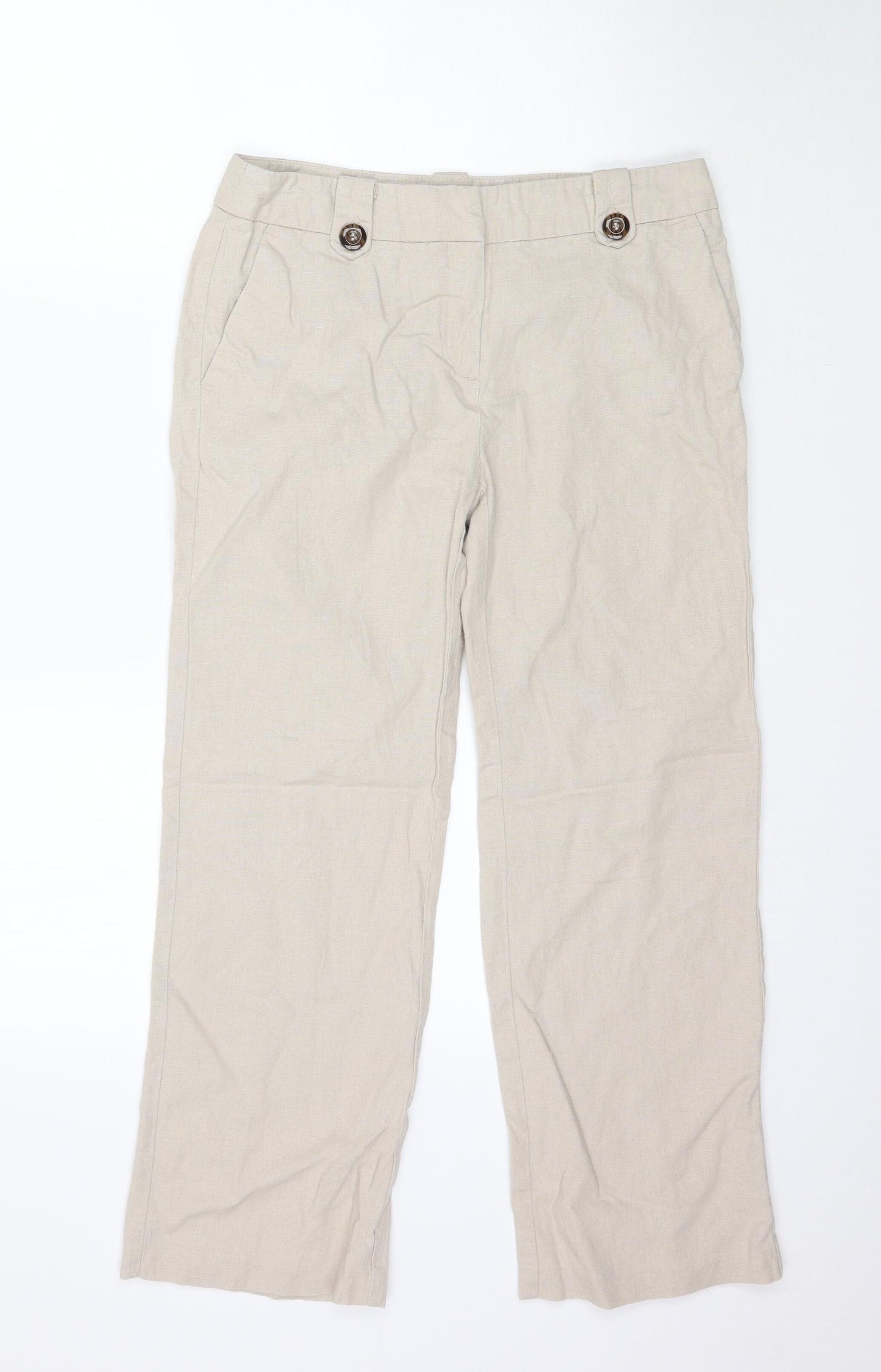 Preworn Womens Beige   Trousers  Size S L25 in