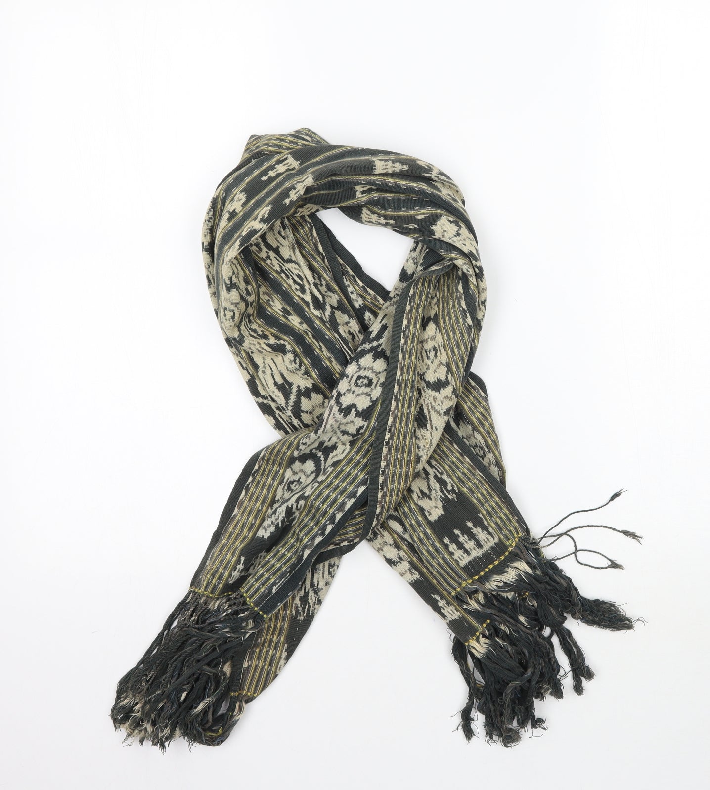 Preworn Womens Green Floral   Shawl/Wrap