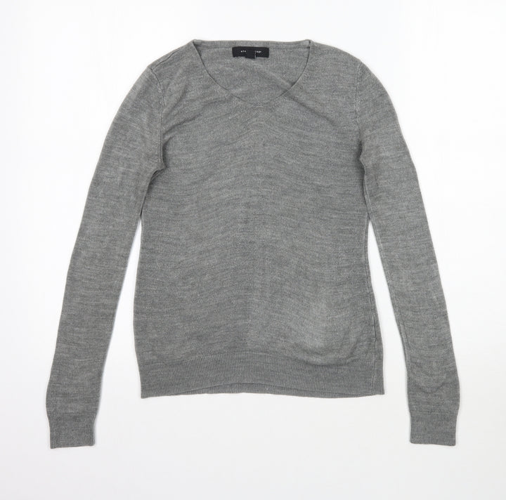 Atmosphere Womens Grey  Knit Basic T-Shirt Size 6