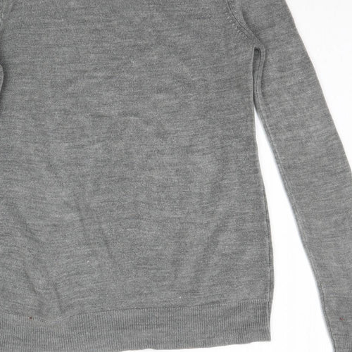 Atmosphere Womens Grey  Knit Basic T-Shirt Size 6
