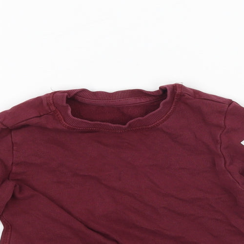 Mothercare Boys Red   Pullover Sweatshirt Size 2-3 Years