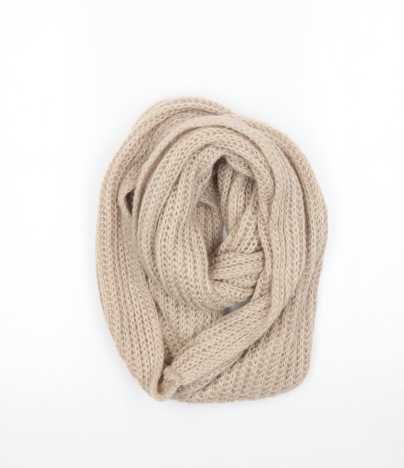 George Womens Beige  Knit  Scarf   - Infinity Scarf