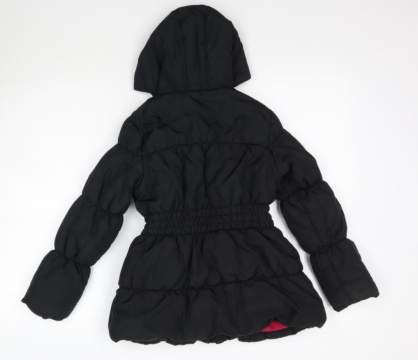 George Girls Black   Puffer Jacket Coat Size 8-9 Years