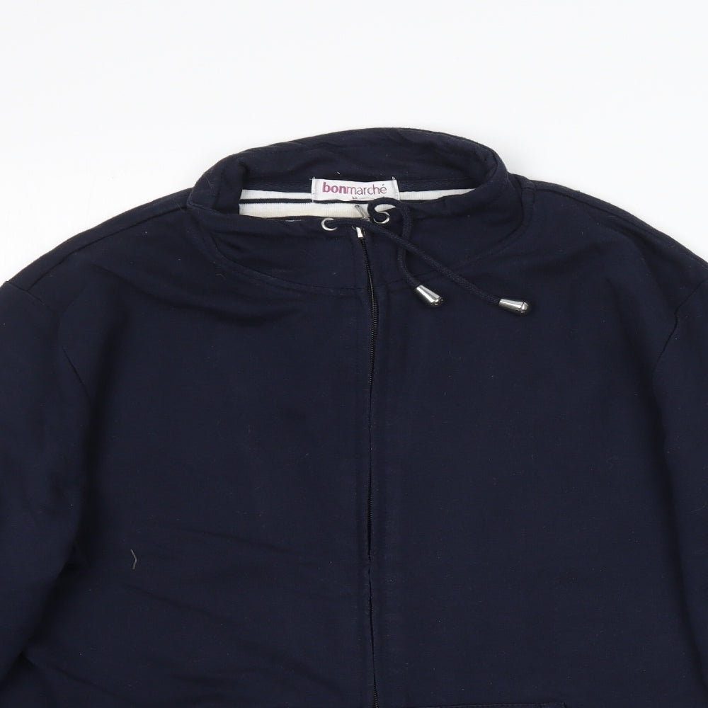 Bonmarché Mens Blue   Full Zip Hoodie Size M