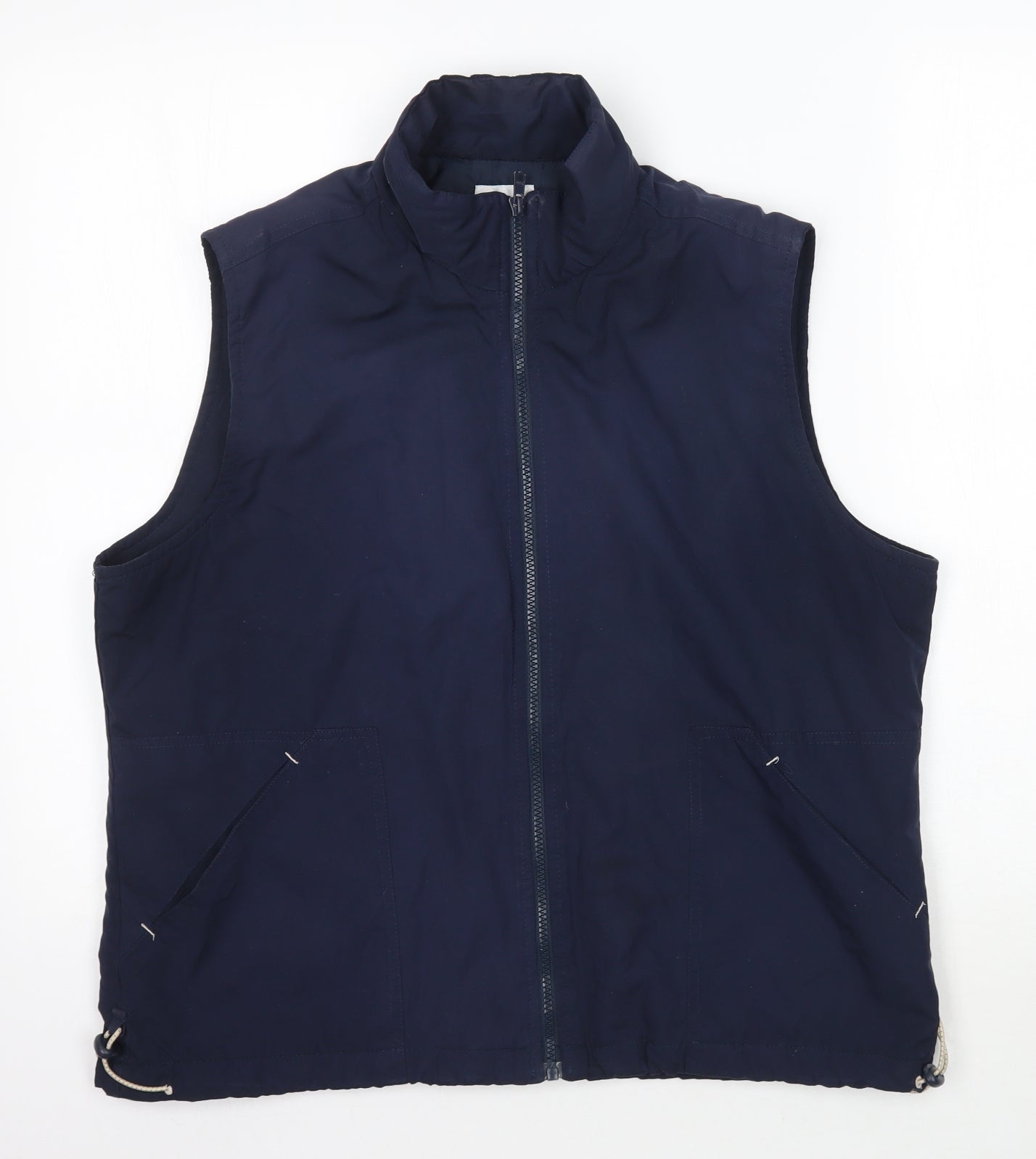 Para Mens Blue   Gilet Coat Size L