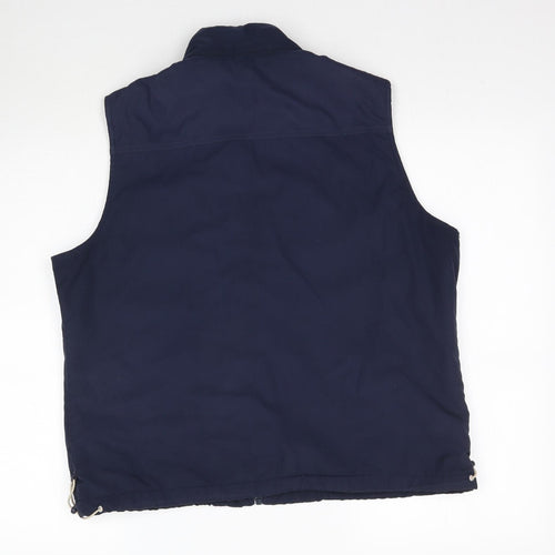 Para Mens Blue   Gilet Coat Size L