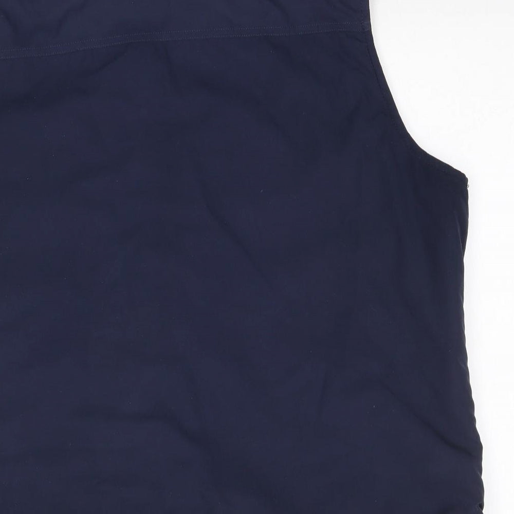 Para Mens Blue   Gilet Coat Size L
