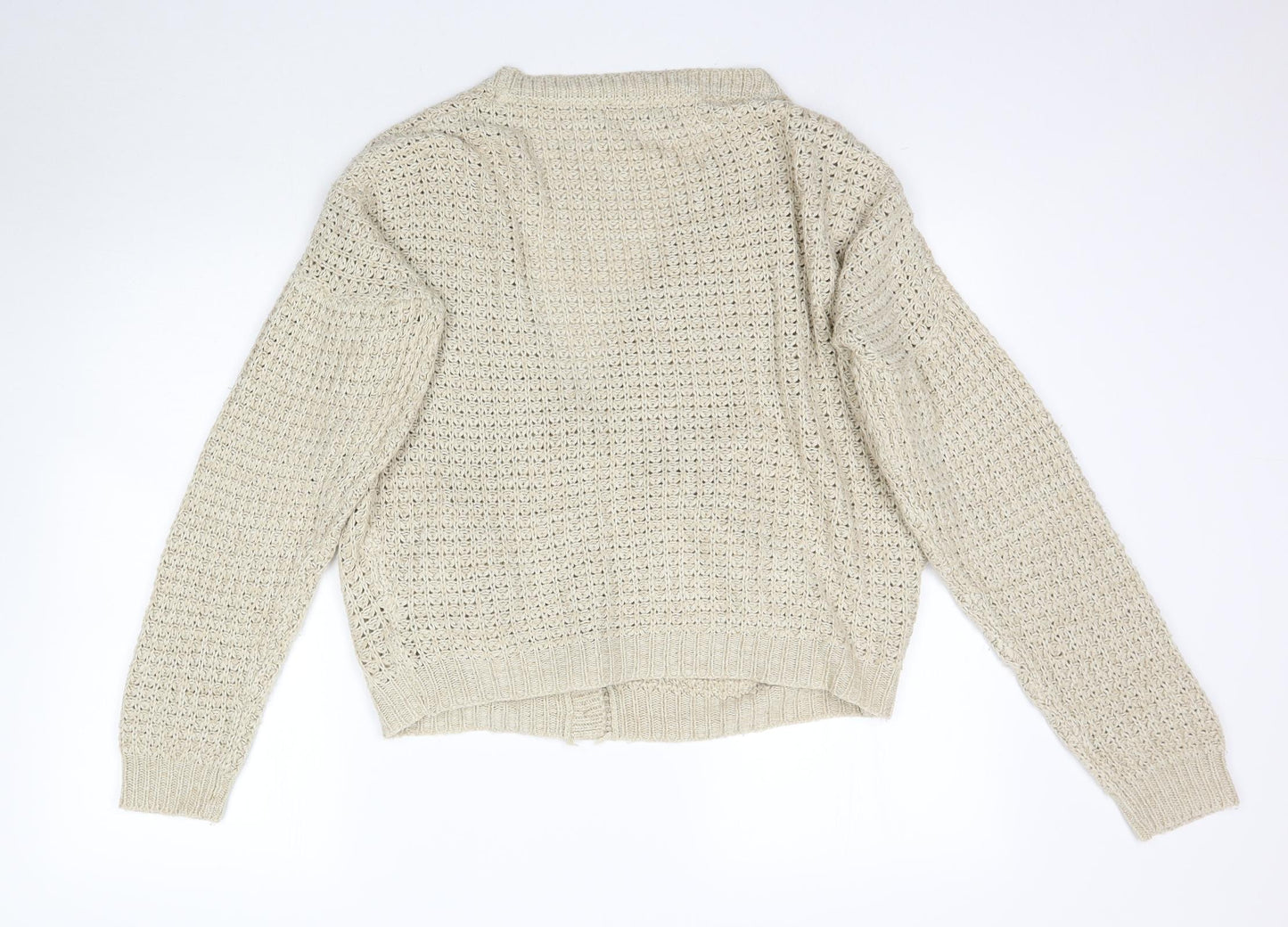 Atmosphere Womens Beige  Knit Cardigan Jumper Size 10