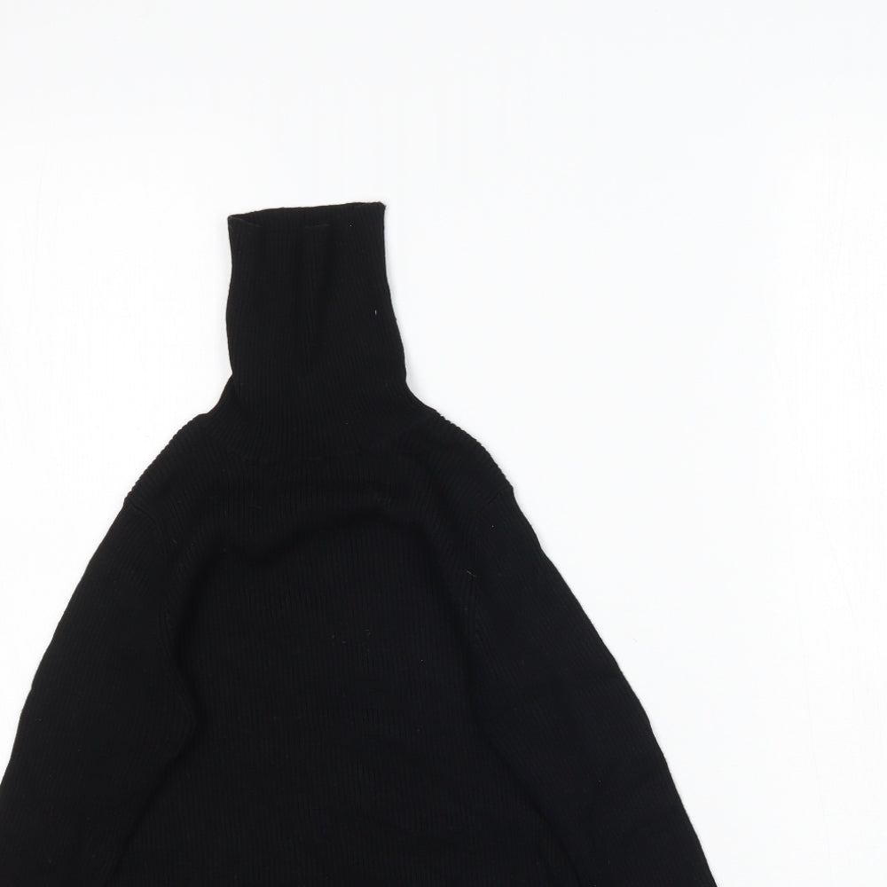 Marks and Spencer Womens Black  Knit Basic T-Shirt Size 12