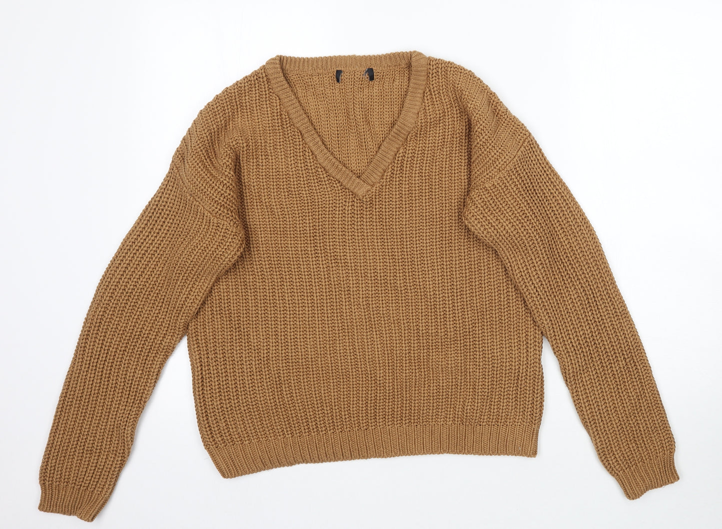 Preworn Womens Brown  Knit Pullover Jumper Size 10