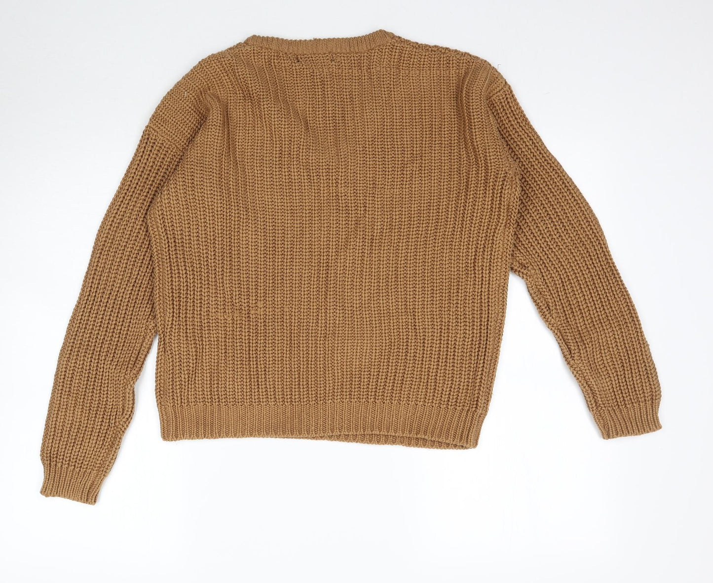 Preworn Womens Brown  Knit Pullover Jumper Size 10