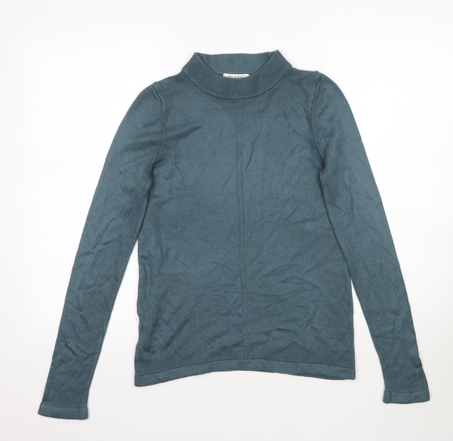 Marks and Spencer Womens Blue  Knit Basic T-Shirt Size 8