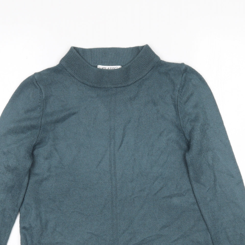 Marks and Spencer Womens Blue  Knit Basic T-Shirt Size 8