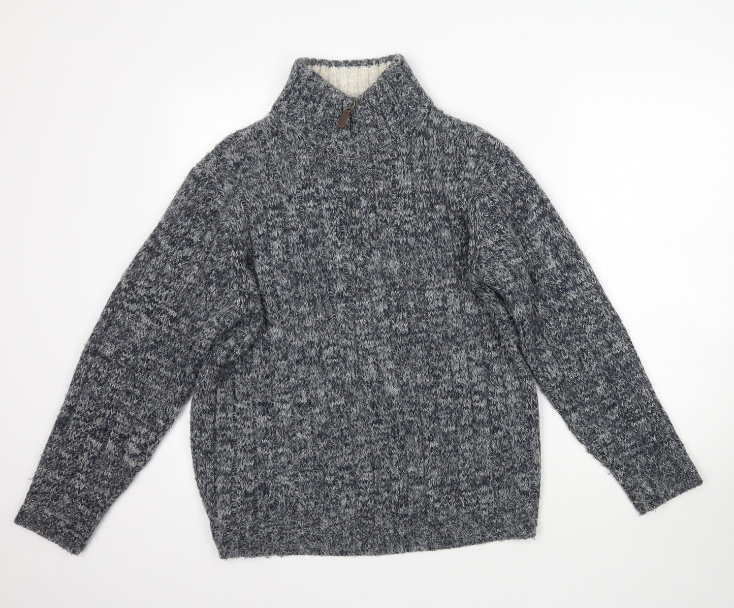 Marks and Spencer Mens Grey  Knit Pullover Jumper Size M