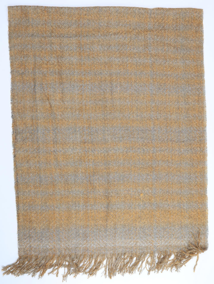 Preworn Womens Gold Striped Shawl/Wrap