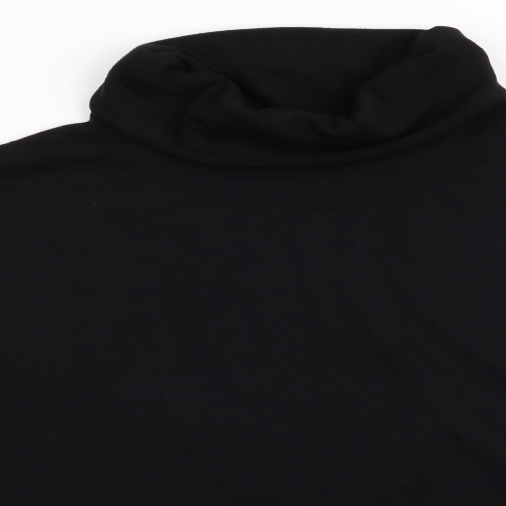 Moto Womens Black   Pullover Jumper Size 12  - Heavy Jersey Like fabric