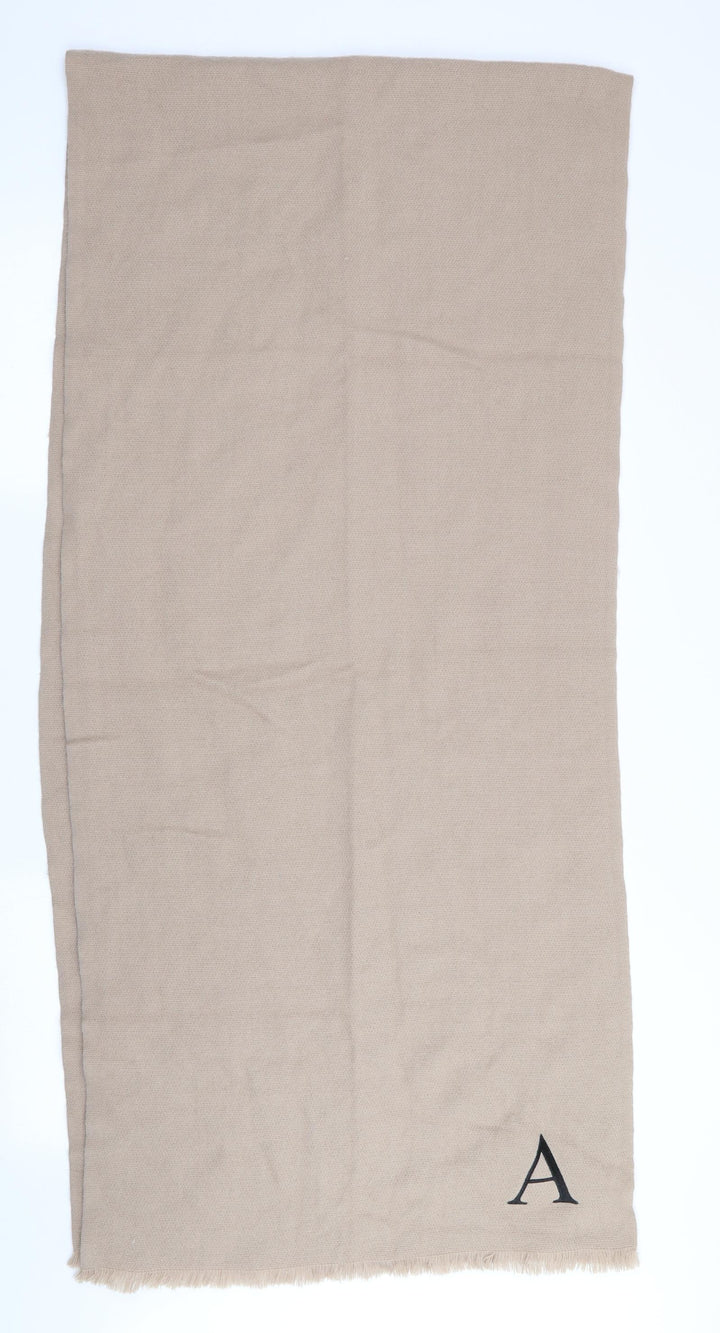 ASOS Mens Beige Scarf One Size - Monogrammed A