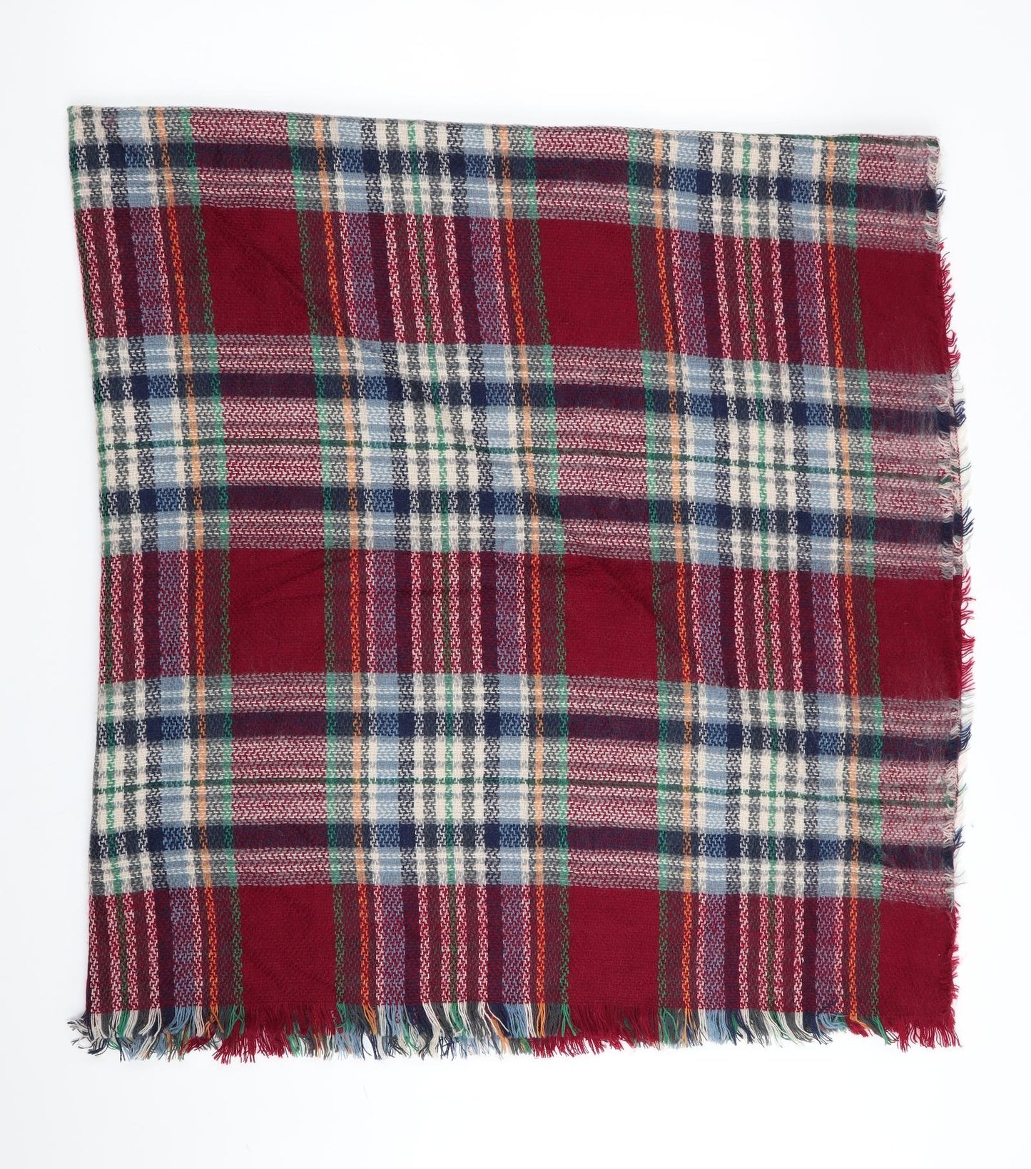 Preworn Womens Red Check   Shawl/Wrap