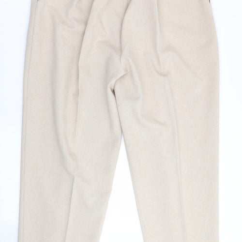 Classics Womens Beige   Trousers  Size 18 L27 in - Back Elastication