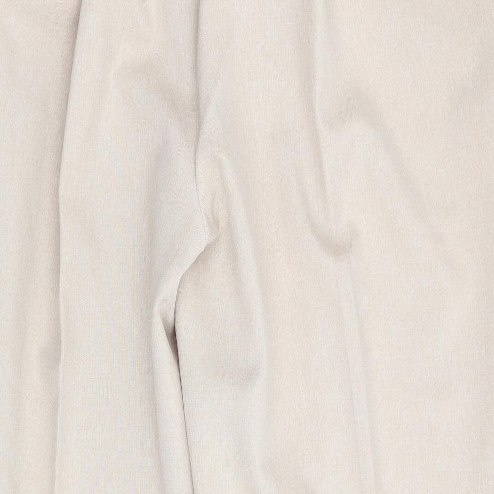 Classics Womens Beige   Trousers  Size 18 L27 in - Back Elastication
