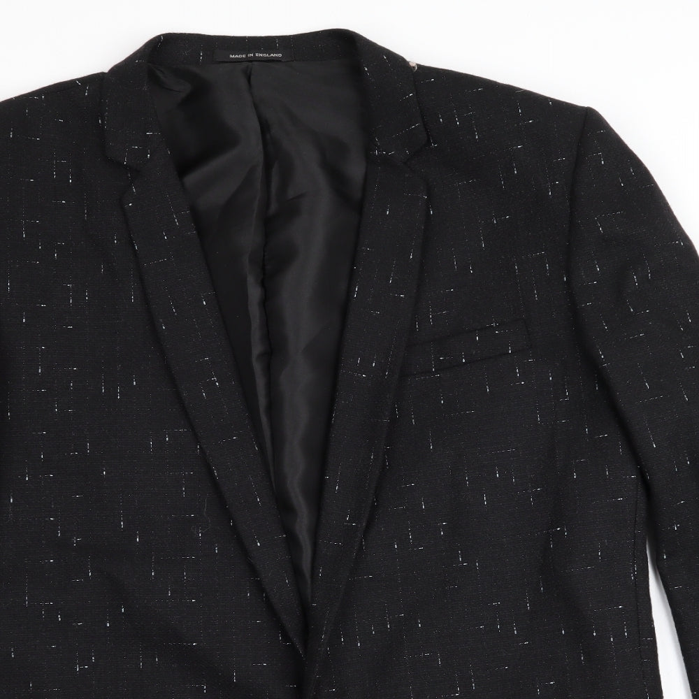 Stonewall Jackson Mens Black   Jacket Blazer Size 42