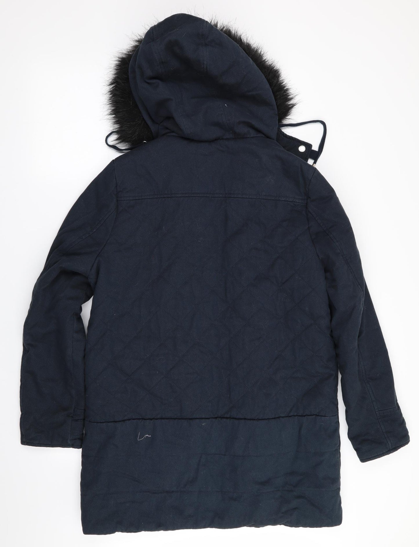 Coated London Womens Blue   Quilted Coat Size 14