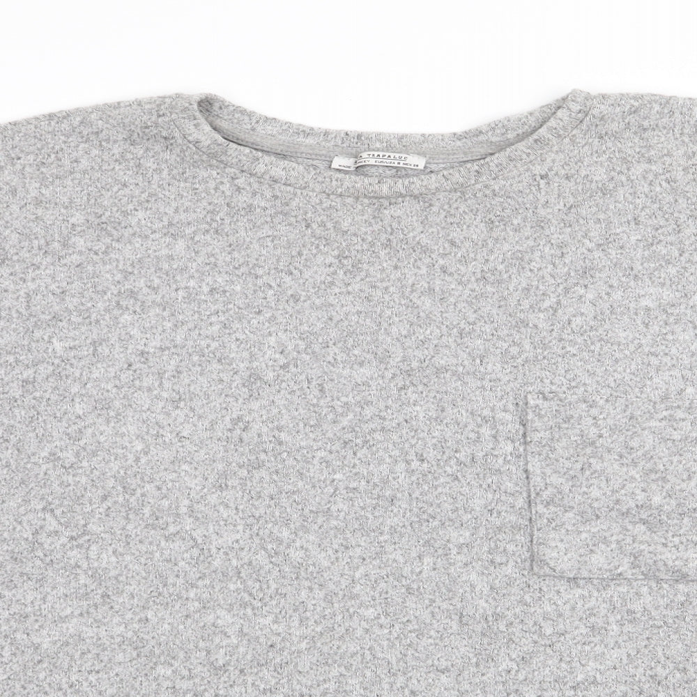 Zara Womens Grey   Pullover Jumper Size 8  - Soft Feel