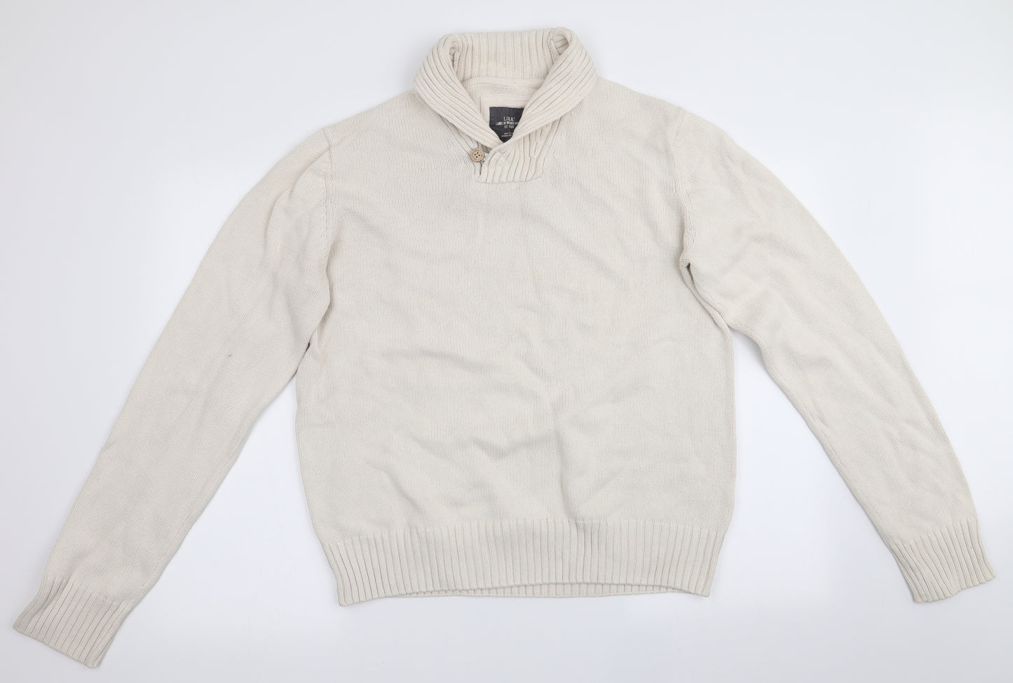 H&M Mens Ivory   Pullover Jumper Size L