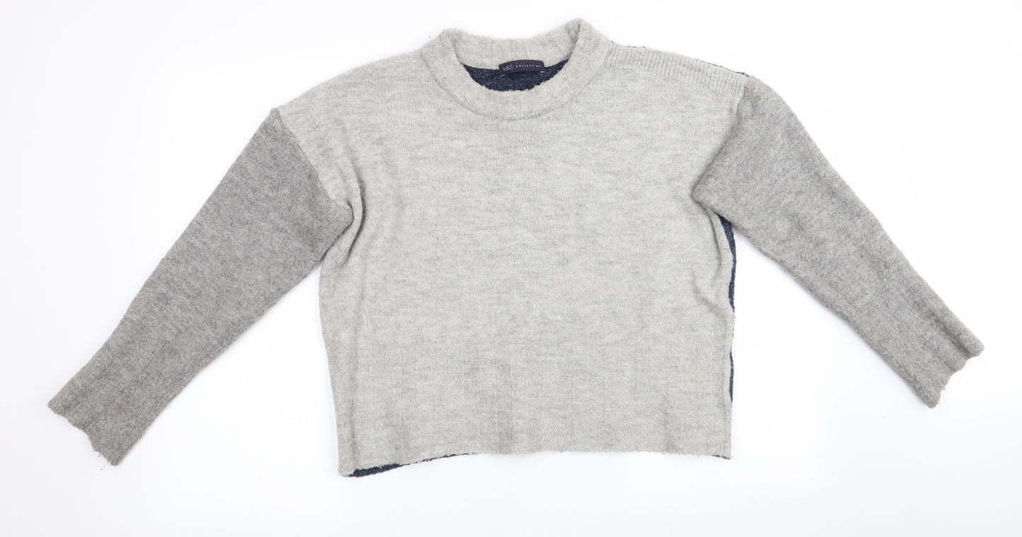 Marks and Spencer Womens Grey   Pullover Jumper Size L