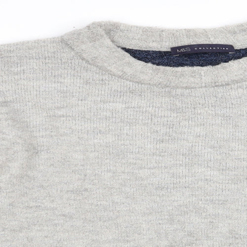 Marks and Spencer Womens Grey   Pullover Jumper Size L