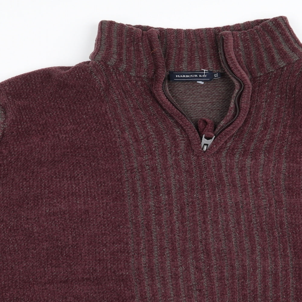 HARBOUR BAY Mens Brown   Pullover Jumper Size XL