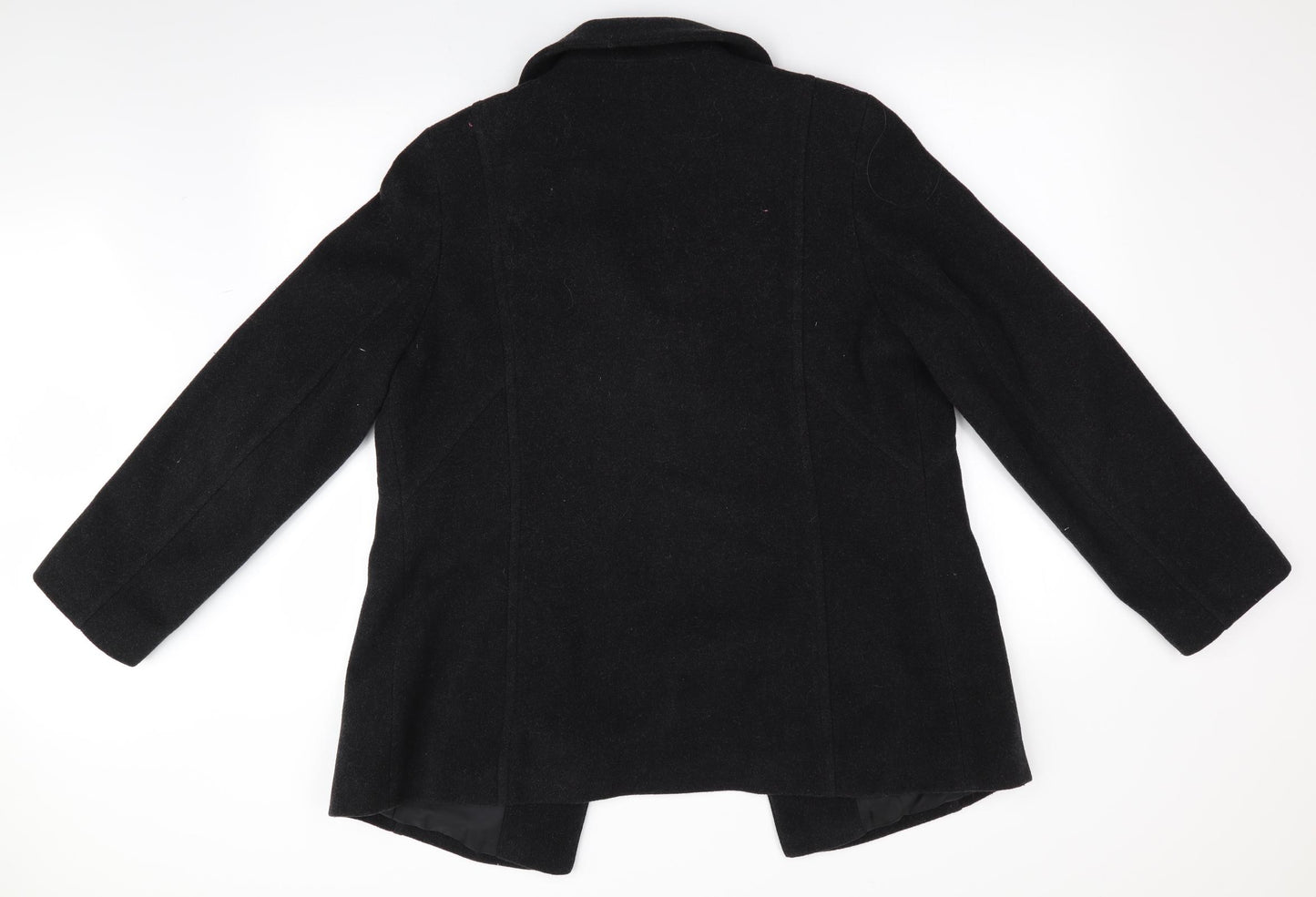 Zona New Classics Womens Black   Overcoat Coat Size 18